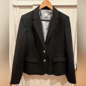 J. Crew Black Blazer with Gold Buttons